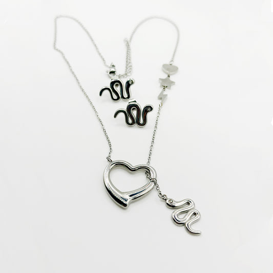 SICI - Cadena para mujer color plata de 60 cm